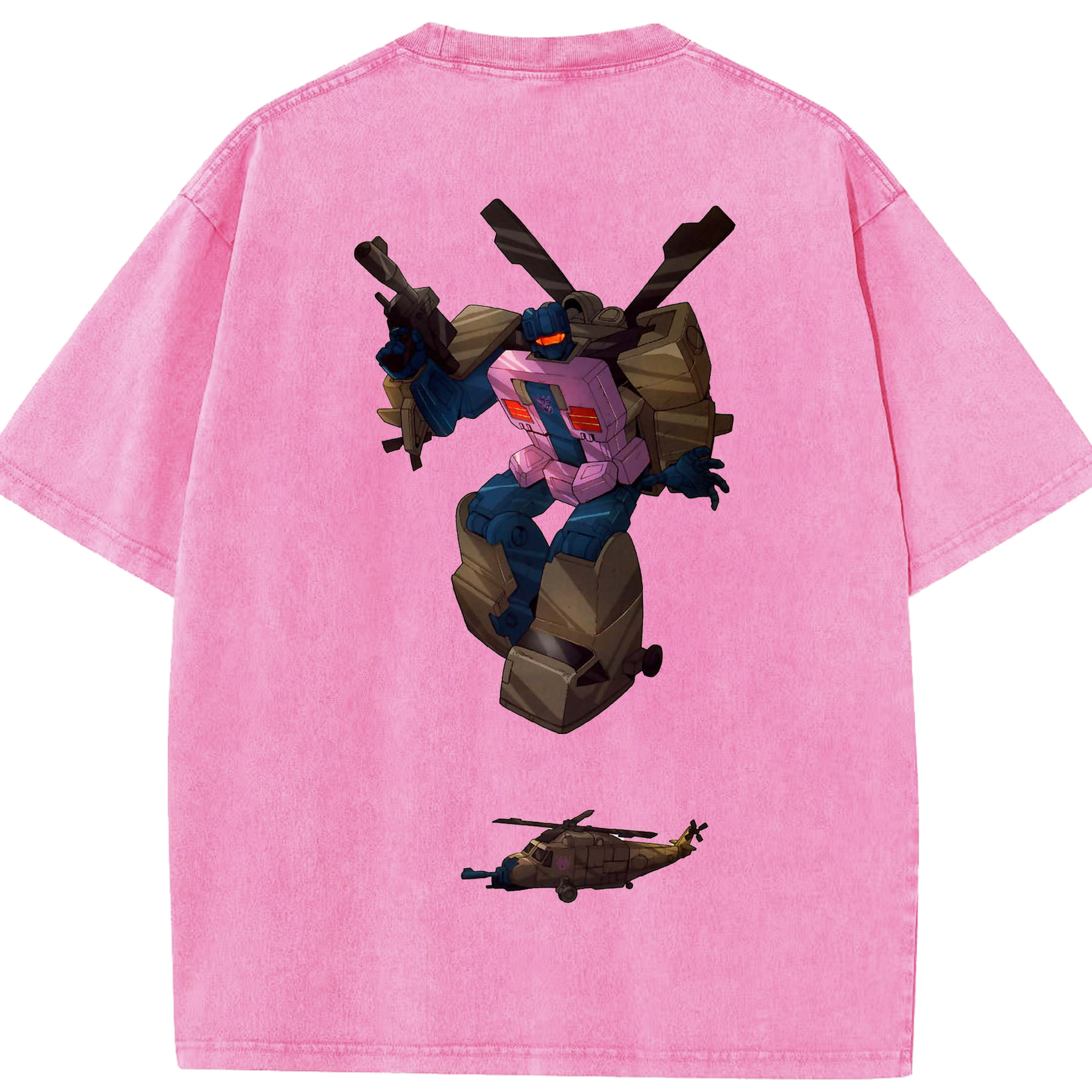 （画像用）  綿100% ヴィンテージ風 半袖Tシャツ（背面プリント）
